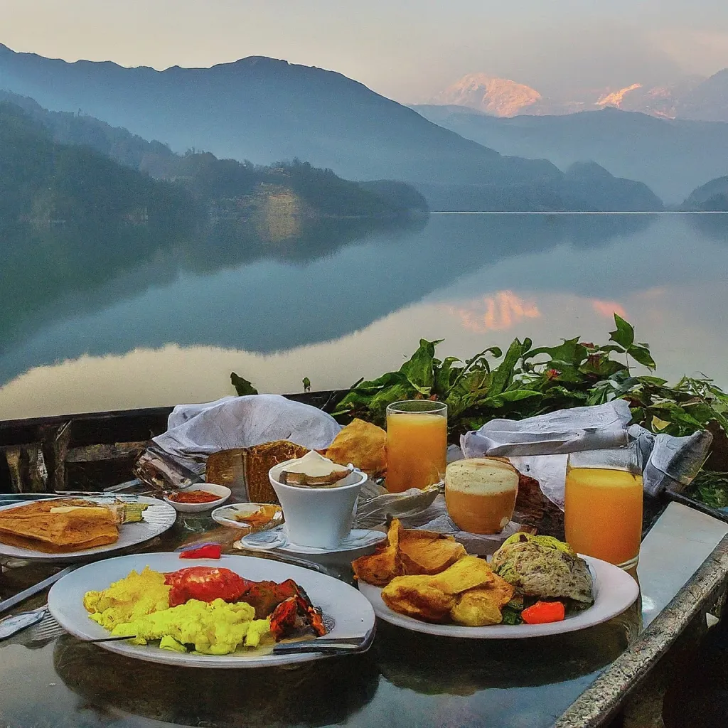 Annapurna Sunrise Breakfast at CrystalFall Hotel